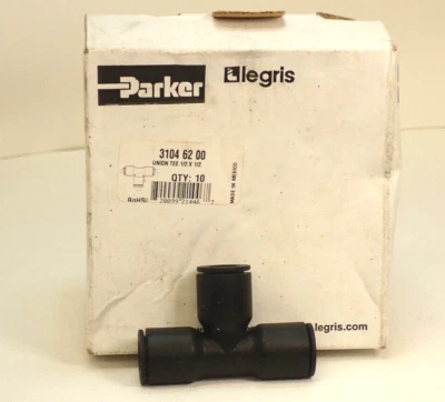 Legris 3104 62 00 Union Tee - 1/2" Tube - Nylon - Box of 10 - Image 1 of 4