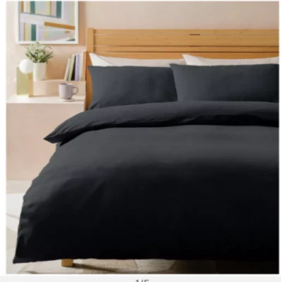 Ahorra 50% - Juego de cama Habitat algodón lavado a la piedra carbón - Doble Foto 1 de 4