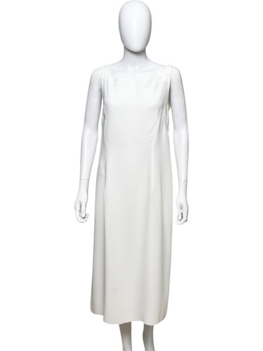 MAISON MARGIELA Maison Martin Margiela SS19 Midi White Zip Dress size 40IT.