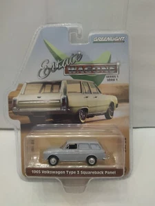 VOLKSWAGEN TYP 3 1500/1600 1965 GREY SQUAREBACK PANEL V-DUBS 1:64 GREENLIGHT - Imagen 1 de 2