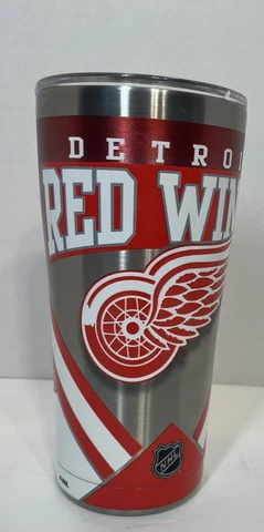 NEW Tervis NHL Detroit Redwings theme 20 ounce Tumblr with Lid stainless inside Cover