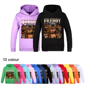 Five Nights at Freddy's Kids Hoodie Hoody T-Shirt Tops School Kids Gift - Picture 1 of 20