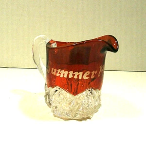 EAPG Ruby Stained / Flash Small Creamer Summer Peas - Picture 1 of 4