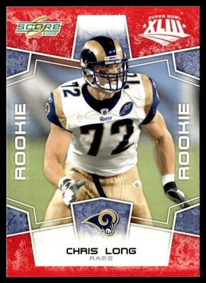 2008 Score Super Bowl XLIII Chris Long Rookie St. Louis Rams #332 - Image 1 of 2