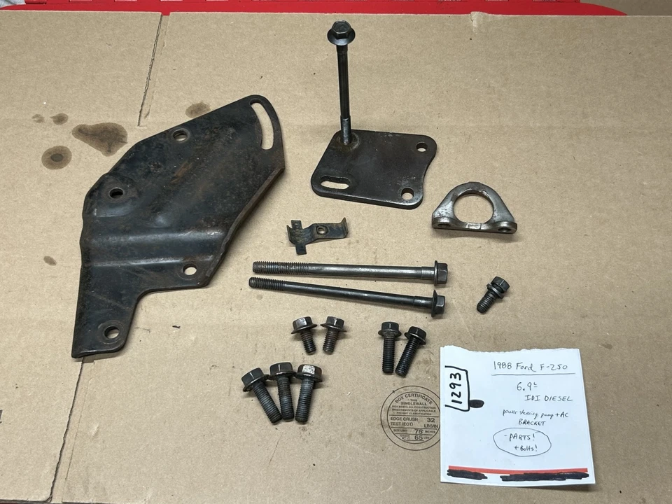 83-87 Ford Truck F-250 F350 6,9 L IDI diésel - dirección asistida + pernos de aire acondicionado SOPORTE Foto 1 de 4