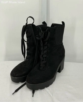 Rouge Black Heeled Boot Women 8 - Image 1 of 4