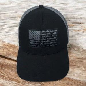 Columbia PFG Fish Flag Flexfit L/XL Cap Mesh Trucker Fishing Baseball Hat - Picture 1 of 14