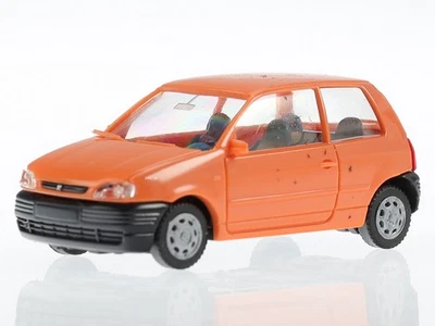 Seat Arosa lachs plastic model car  in Kunststoffvitrine AWM 1:87 - Image 1 of 4
