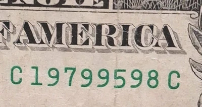 1961 Birthday/Anniversary Year $1 One  Dollar Bill Fancy Serial Number FREE SHI  - Image 1 of 3