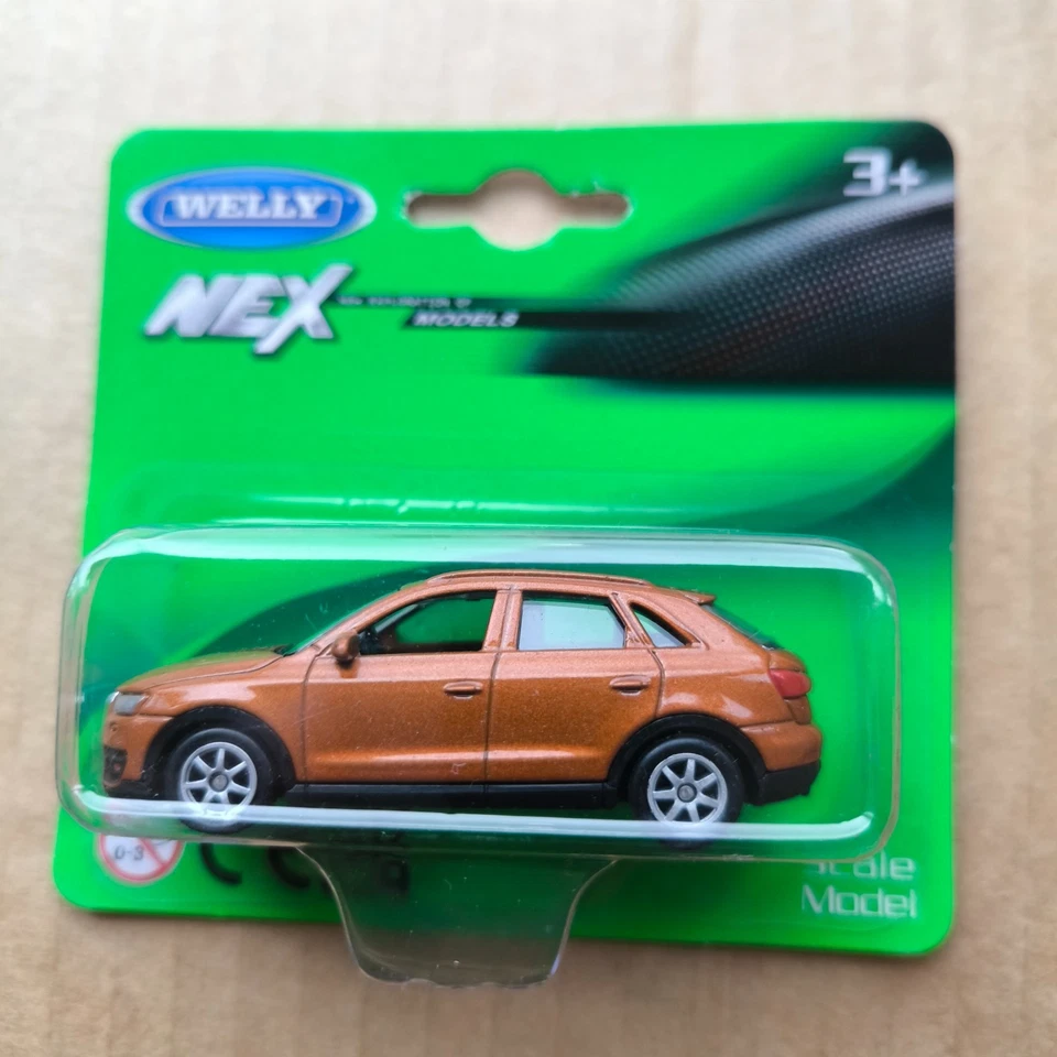 WELLY 1:64 Escala 1:60 Coche Diecast Hotwheels Matchbox Talla AUDI Q3 MARRÓN Foto 1 de 1