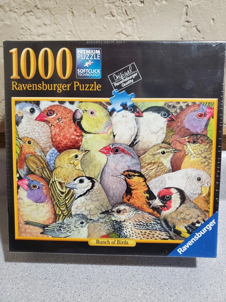 Ravensburger Puzzle Bunch Of Birds 1000 Pieces  20” X  27” - Image 1 of 4