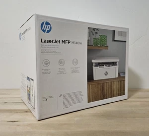 HP LaserJet MFP M140w Wireless Black and Laser Printer - White - Picture 1 of 8