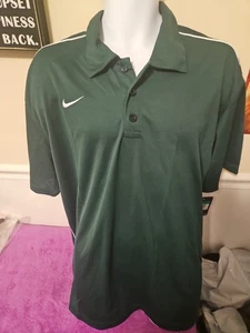 NWT MENS NIKE GREEN POLO SIZE XL Dri Fit & Stay Cool Style - Picture 1 of 10