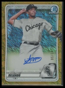 Bowman Chrome Gold Shimmer #CPA-LD 2020 Lency Delgado automático #47/50 - Imagen 1 de 1
