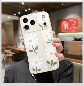 Funda Teléfono Mowime iPhone 17 Pro Max Beige Rosa Floral Flor con Correa - Imagen 1 de 2