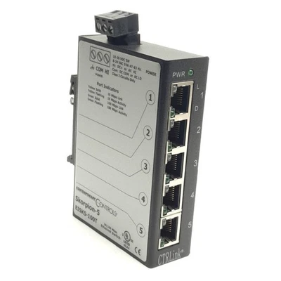 Contemporary Controls Scorpion 5 EISK5-100T Ethernet Switch.  - Image 1 of 4