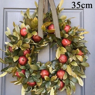Guirnalda artificial de otoño decoración de pared de puerta de 35 cm granada otoño granja⭐ Foto 1 de 4