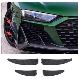 Tira decorativa hoja viento delantera fibra carbono seca para Audi R8 GT V10 2022-2024 - Imagen 1 de 14
