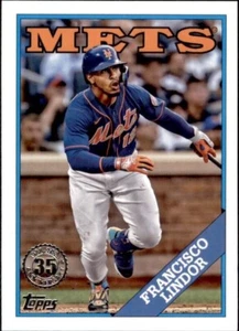 2023 Topps Serie 1 1988 35° Anniversario T88-36 Francisco Lindor Mets - Foto 1 di 1
