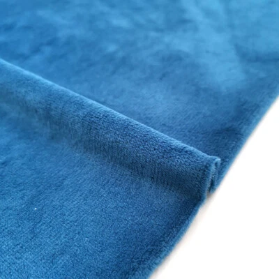 Solid Color Short Plush Velvet Fabric Polyester Material Super Soft Diy Handmade - Image 1 of 4