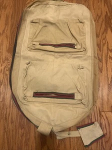 Vintage Abdalla Atlanta Thick Canvas Duffel Luggage Rucksack 40”X 24” - Picture 1 of 9