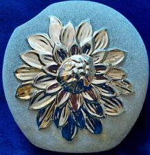 Vaso ceramica moderno - ceramic pot with silvered flower