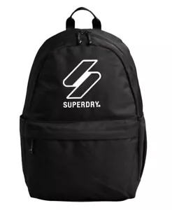 Superdry Unisex Essential Montana Backpack Black/Black One Size - Picture 1 of 5