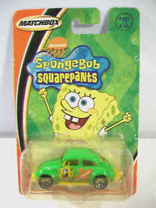 New Matchbox Spongebob Squarepants Volkswagen VW Beetle Die-Cast Car