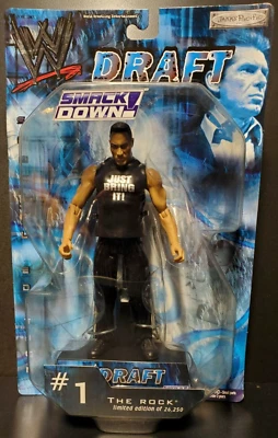  Figura de acción The Rock Jakks WWE Draft 2002 Foto 1 de 4