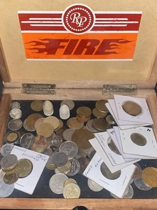 50+ (1/2lb) Foreign coin lot. Mixed coins from around the world. - Picture 1 of 5