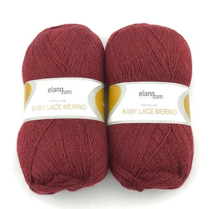 Elann.com Bebé Encaje Merino/Alpaca - 2 Madejas - Merlot 1418 - Extra Fino Peruano - Imagen 1 de 5