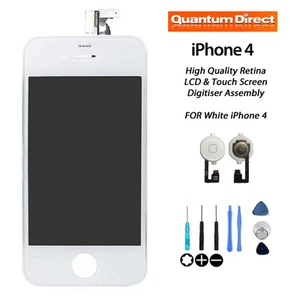 iPhone 4 Retina LCD & Digitser Touch Screen Assembly Replacement - WHITE - NEW - Picture 1 of 3