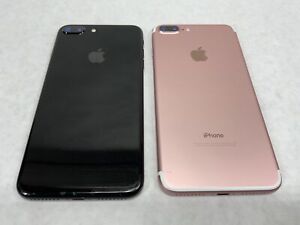 Lot of 2 - Apple iPhone 7+ | 5.5" | Gold Verizon 32GB | Jet Black T-Mobile 128GB