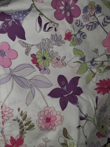 Nwot Pottery Barn Kids Melody PURPLE FLORAL Pillowcase  - Picture 1 of 1