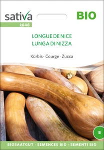 Sativa Rheinau kü48 Kürbis Longue De Nice (Bio-Kürbissamen) - Bild 1 von 2