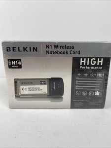 Belkin N1 Wireless Notebook Card Dead Stock Sealed.