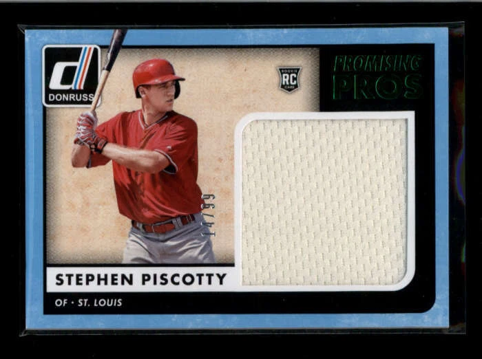 STEPHEN PISCOTTY 2016 DONRUSS PROMISING PROS ROOKIE USED WORN JERSEY  ID: 676337 Foto 1 de 1