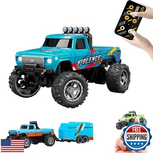 Atlodas Mini Rc Truck, Mini RC Monster Truck, 1:64 Scale Monster Truck Remote - Picture 1 of 5