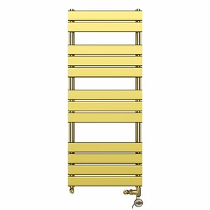 500 mm Wide Dual Fuel Terma MOA Kits Shiny Gold Heated Panel Towel Rail Radiator - Picture 1 of 18