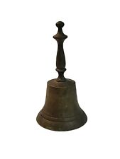 Vintage Bell, Solid Brass Hand Held School Bell, Dinner Bell, Farm Bell 