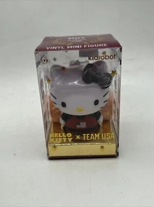 Hello Kitty Kidrobot Team USA Olympics Series Weightlifting Vinyl Figure - New - Picture 1 of 5