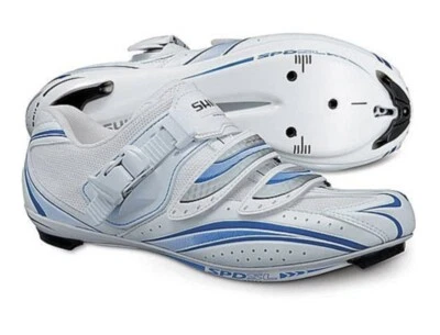 Shimano Mujer 37 EE. UU. 5.5 SH-WR61 Blanco Carretera Ciclismo Spin Class Zapatos En muy buen estado-como nuevos Foto 1 de 4