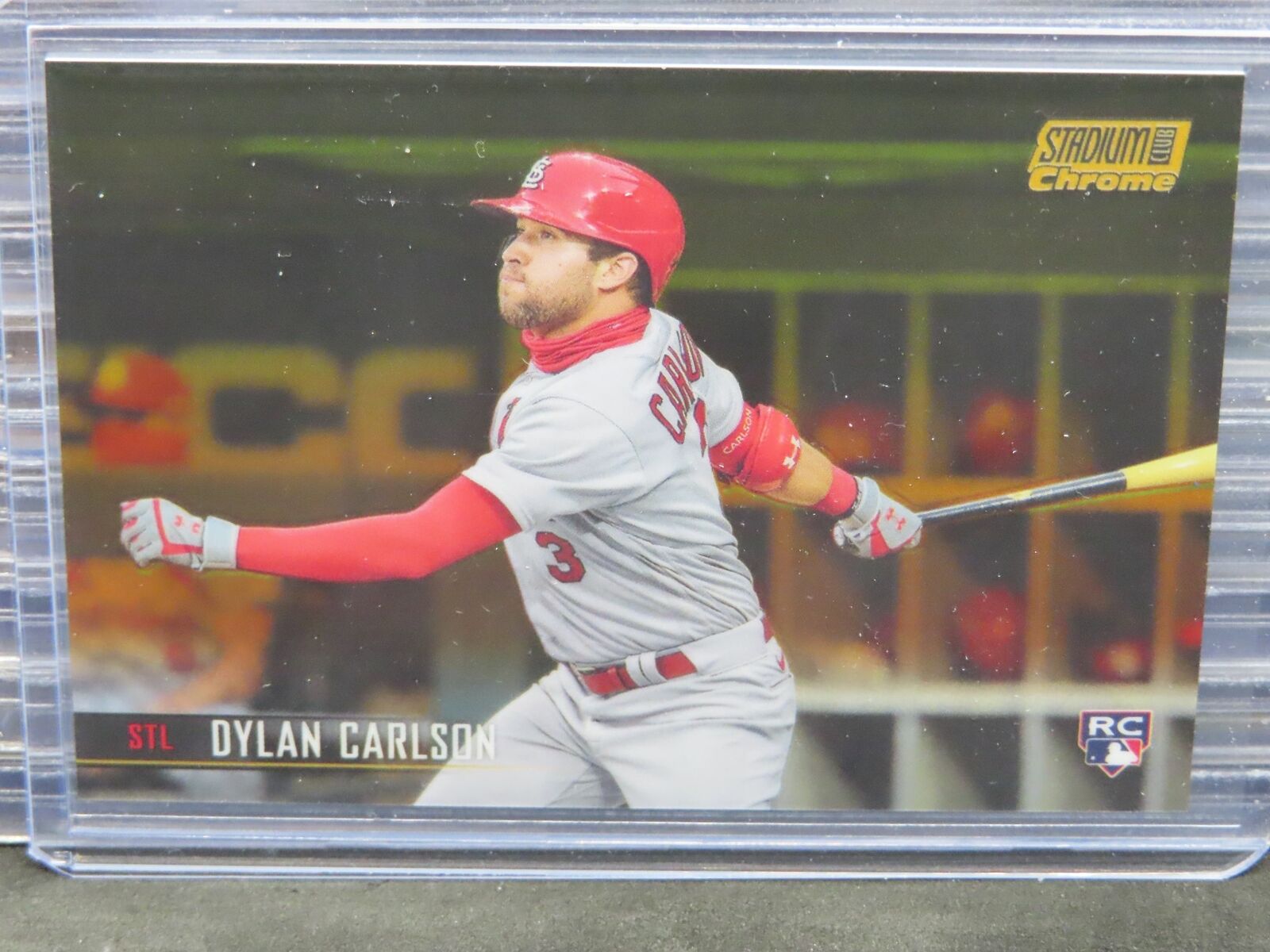 2021 Topps Stadium Club Chrome Dylan Carlson Gold Refractor Rookie RC #5/50 Z134