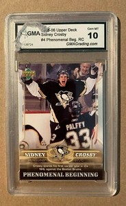 2005-06 Upper Deck Phenomenal Beginnings #4 Sidney  Crosby - GMA 10 Gem MT- READ