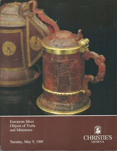 CHRISTIE’S GENEVA GOLD BOXES VERTU SILVER PORTRAIT MINIATURES Catalog 1989 - Picture 1 of 1