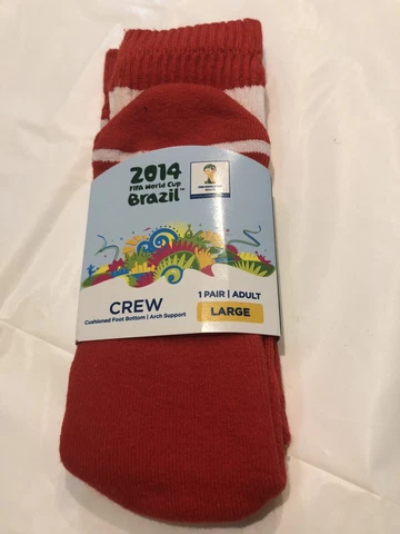 Brazil Fifa World Cup Official Socks Lg NWT Cover