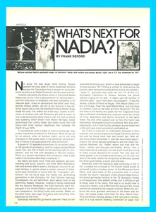 1976 Nadia Comaneci Olympic gymnastics magazine ARTICLE  Russian gold medal - Picture 1 of 6
