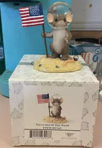 Fitz & Floyd Charming Tails "You're Out of This World" Astronaut Figurine - Picture 1 of 1