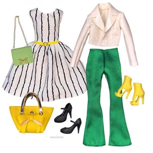 Eledoll Clothes Fashion Pack for 12 inch Fashion Doll Lemon & Lime BW Set - Picture 1 of 4