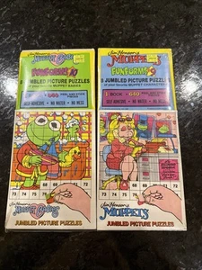 Muppets Funforms #9  #10  Jumbled Picture Puzzles Jim Henson Miss Piggy Kermit - Picture 1 of 7